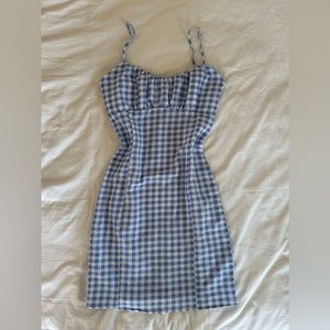 Gingham mini dress